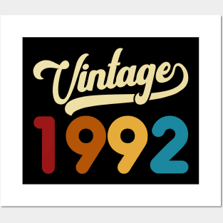 1992 Vintage Gift 28th Birthday Retro Style Posters and Art